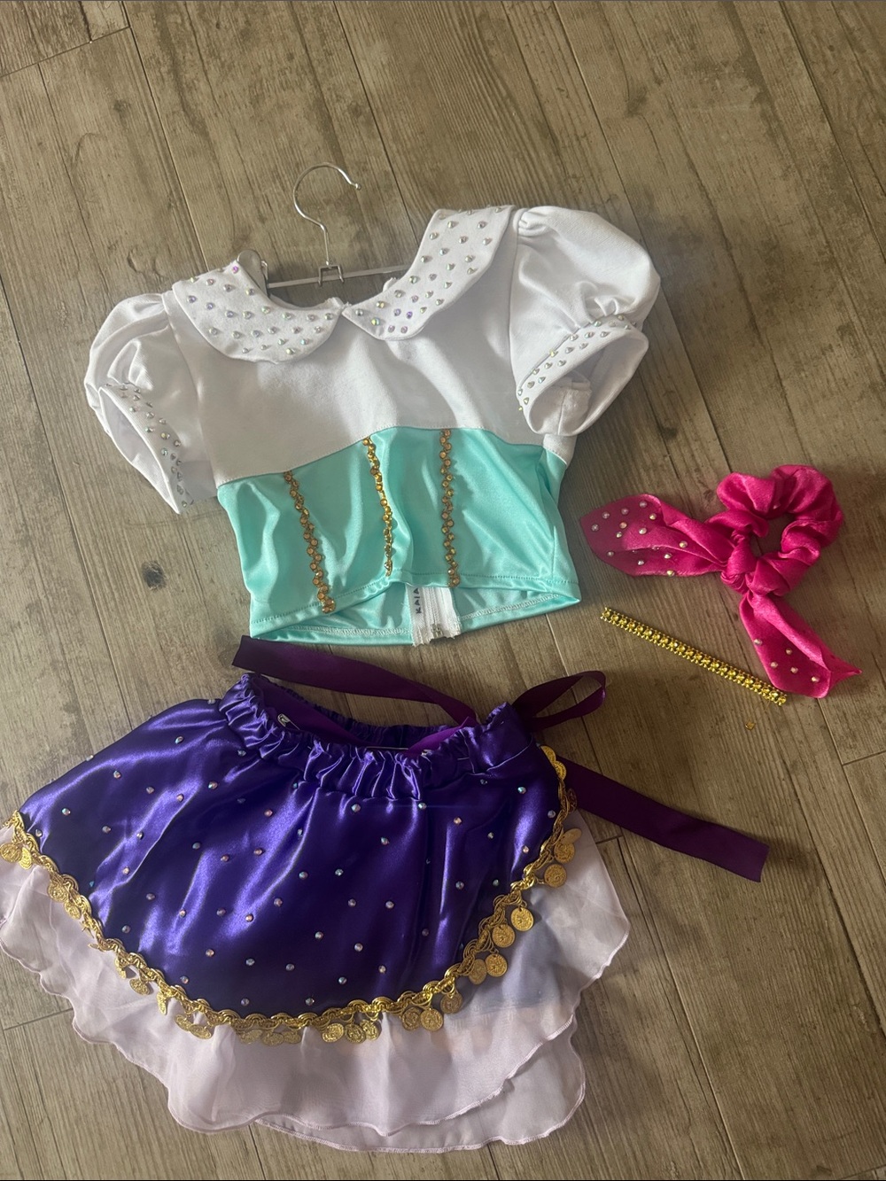 Weissman Purple, Aqua & White Princess Dress-Up Set with Pink Bow